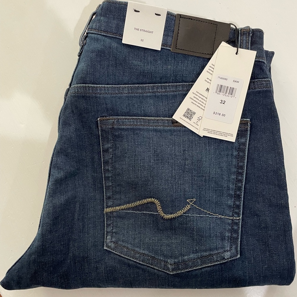 NWT 7 For All Mankind Men’s Jeans 32” Waist